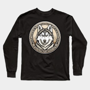 husky dog Long Sleeve T-Shirt
